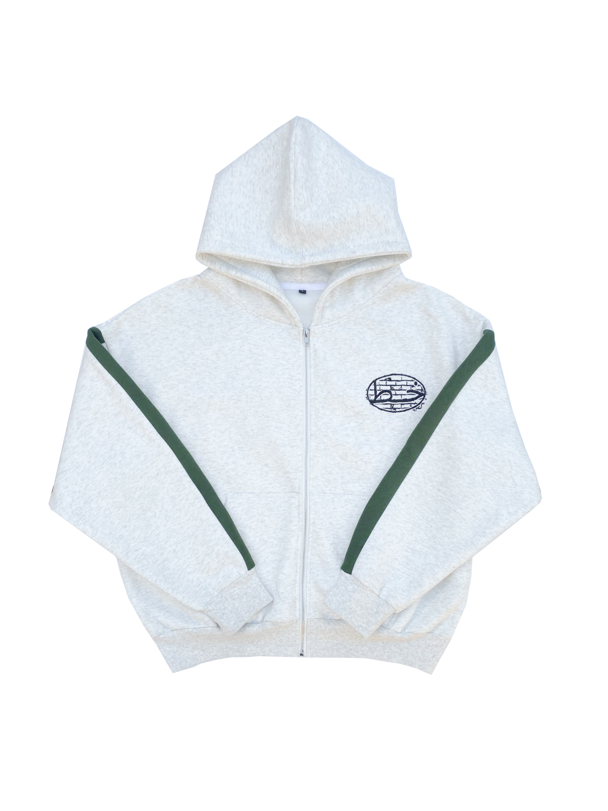 Green Panel Zip-Up