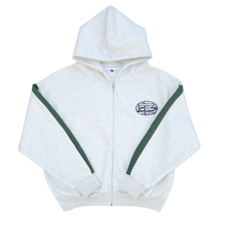 Green Panel Zip-Up