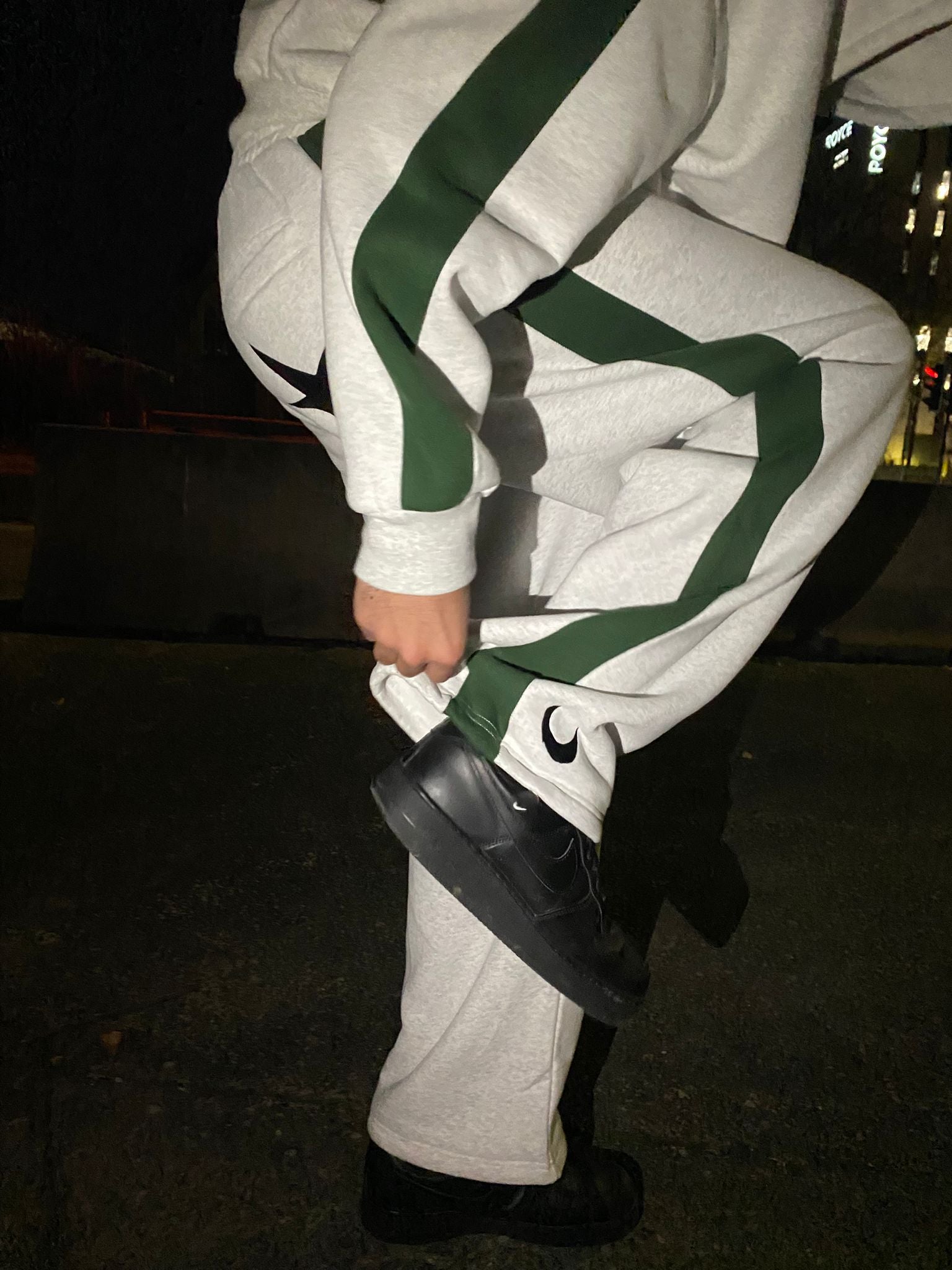 Green Panel Sweats